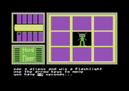 Hotel Alien for Commodore 64 - Play a mini-game to win a flashlight!