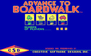 Advance to Boardwalk for IBM PC/Compatibles - Setting up a new game.
