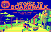 Advance to Boardwalk for IBM PC/Compatibles - Title screen.
