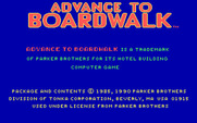 Advance to Boardwalk for IBM PC/Compatibles - Copyright information.