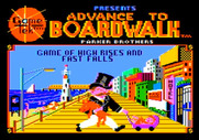 Advance to Boardwalk for Apple II - Title screen.