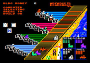 Advance to Boardwalk for Apple II - The computer selects an area to build...
