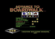 Advance to Boardwalk for Commodore 64 - Setting up players for a new game.
