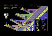 Advance to Boardwalk for Commodore 64 - Human player chooses where to build...