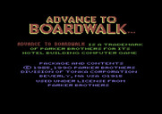 Advance to Boardwalk for Commodore 64 - Copyright information.