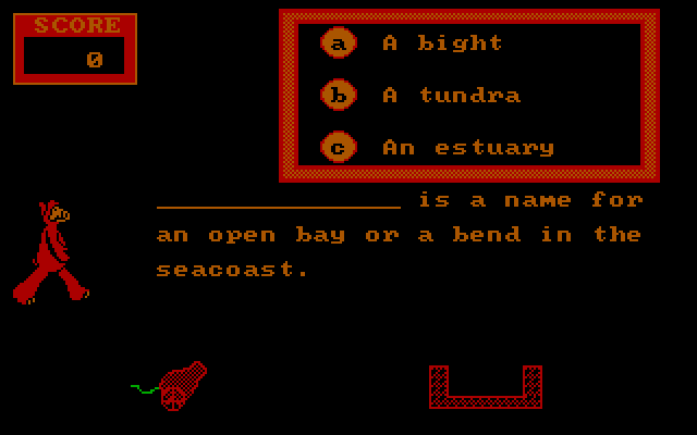 ALF's U.S. Geography IBM PC/Compatibles Screenshot: Do you know the answer?
