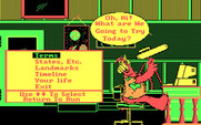 ALF's U.S. Geography for IBM PC/Compatibles - The game selection menu.