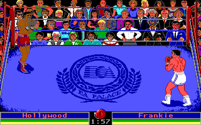 Low Blow IBM PC/Compatibles Screenshot: Starting a two player game.