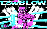 Low Blow for IBM PC/Compatibles - Title screen.