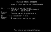 Armchair Quarterback for IBM PC/Compatibles - You can set some different game options.