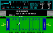 Armchair Quarterback for IBM PC/Compatibles - Delay of game penalty.
