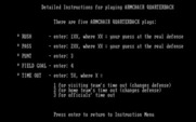 Armchair Quarterback for IBM PC/Compatibles - Detailed instructions for the game.