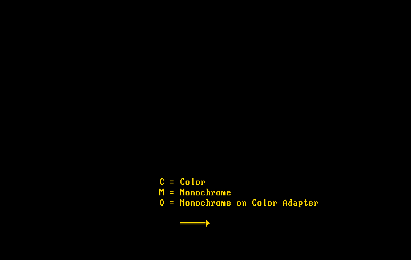 Armchair Quarterback IBM PC/Compatibles Screenshot: What type of monitor do you have?