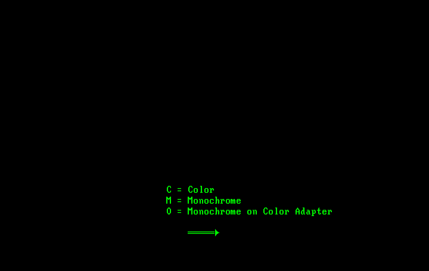 Armchair Quarterback IBM PC/Compatibles Screenshot: What type of monitor do you have?