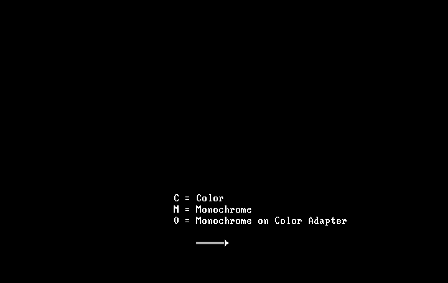 Armchair Quarterback IBM PC/Compatibles Screenshot: What type of monitor do you have?