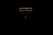 Entombed for Atari 2600 - Starting screen; the US Games logo flashes various colors.