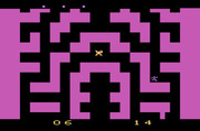 Entombed for Atari 2600 - The third maze...the screen scrolls much faster now!