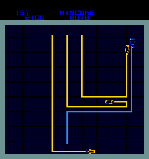 TRON Arcade Screenshot: Light cycles is also now 3 against 1.