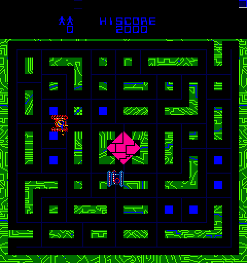TRON Arcade Screenshot: The first level has only one opponent tank.