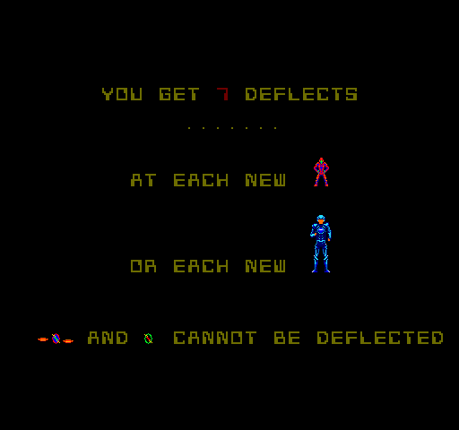 Discs of TRON Arcade Screenshot: One of the game instruction screens.
