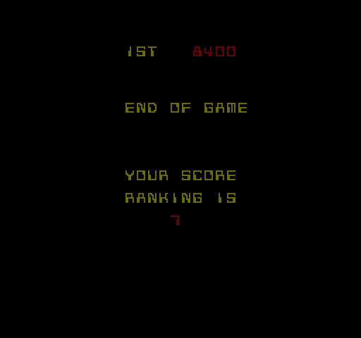Discs of TRON Arcade Screenshot: End of game.