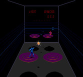 Discs of TRON for Arcade - Discs collide and destroy each other.