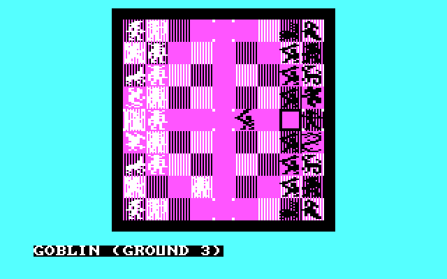 Archon: The Light and the Dark IBM PC/Compatibles Screenshot: Goblin makes a move...