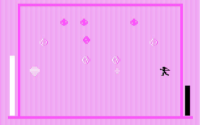 Archon: The Light and the Dark IBM PC/Compatibles Screenshot: The air elemental attacks...