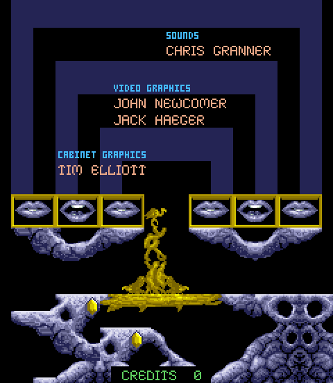 Joust 2: Survival of the Fittest Arcade Screenshot: Game credits, part 2.