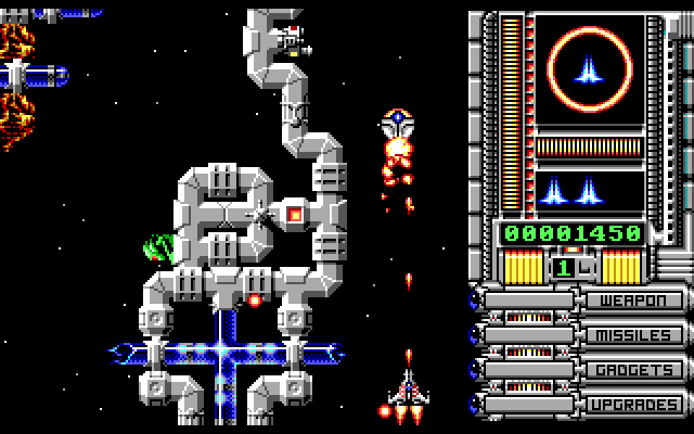 OverKill IBM PC/Compatibles Screenshot: Sometimes the path splits and you need to decide which way to go...