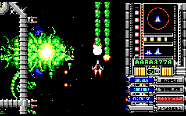 OverKill IBM PC/Compatibles Screenshot: Shoot as fast as you can!