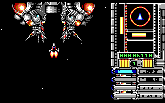 OverKill IBM PC/Compatibles Screenshot: Level 1 complete!