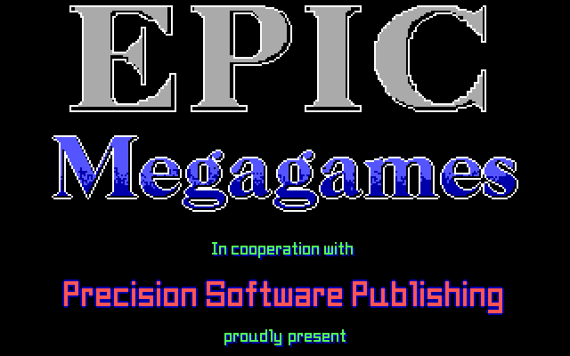 OverKill IBM PC/Compatibles Screenshot: Epic MegaGames logo.