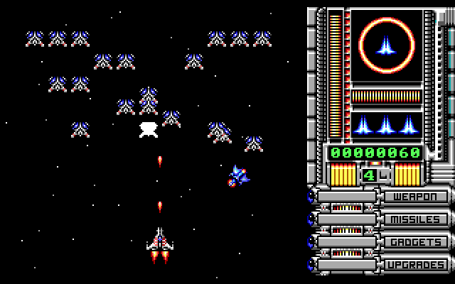 OverKill IBM PC/Compatibles Screenshot: Level 4 start.