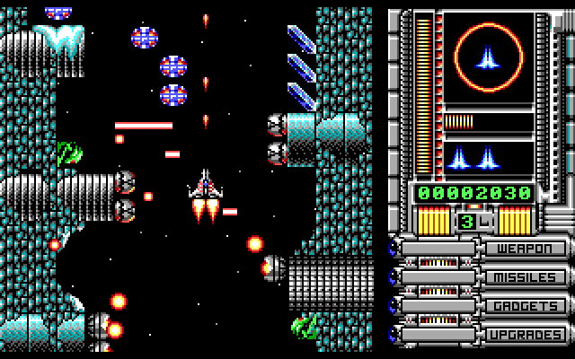 OverKill IBM PC/Compatibles Screenshot: Narrow passageways can be tough.