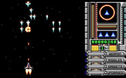 OverKill for IBM PC/Compatibles - Shooting the first aliens to arrive.