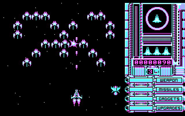 OverKill IBM PC/Compatibles Screenshot: Level 3 start.