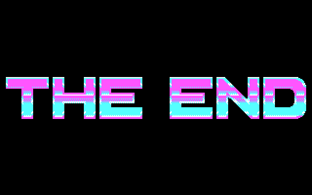 OverKill IBM PC/Compatibles Screenshot: Game over.