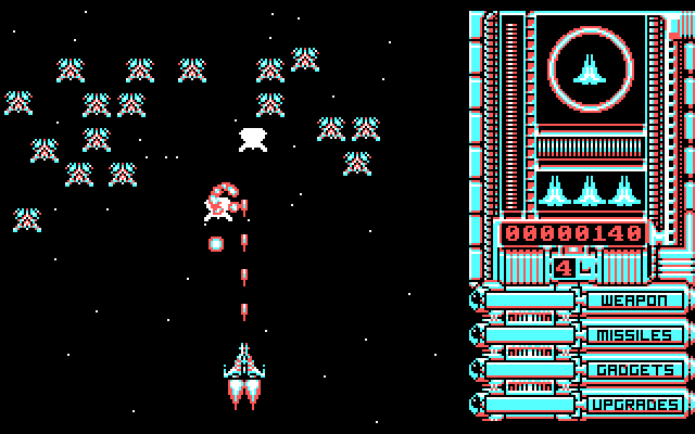 OverKill IBM PC/Compatibles Screenshot: Level 4 start.