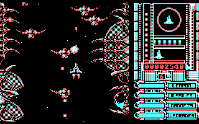 OverKill IBM PC/Compatibles Screenshot: Some winged opponents arrive...