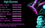 OverKill for IBM PC/Compatibles - Enter your name in the high score table.