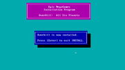 OverKill for IBM PC/Compatibles - Installation complete!