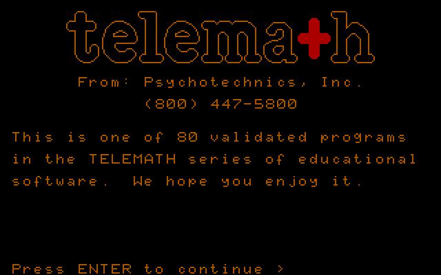 Shark Hunt IBM PC/Compatibles Screenshot: Part of the telemath series...