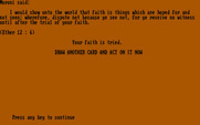 Book of Mormon Game, The for IBM PC/Compatibles - Here's the card I drew...