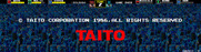 Darius for Arcade - After the game is completed the credits scroll by and the Taito logo appears.