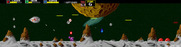 Darius for Arcade - Collect the silver orb for bonus points; shoot the blue opponent to release a shield power up.