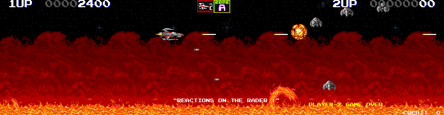 Darius II Arcade Screenshot: Game start.