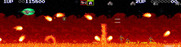 Darius II for Arcade - Avoid the flames on the first level...