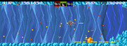 Darius II for Arcade - Dodging the numerous incoming bullets...