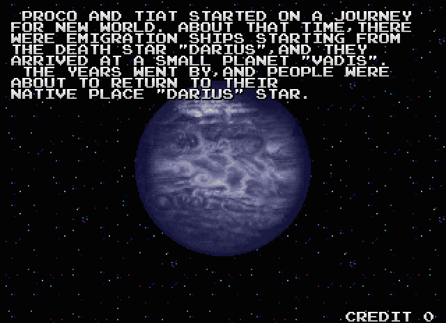 Darius Gaiden Arcade Screenshot: The story so far...